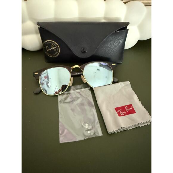 Ray Bans Clubmaster Polarized RB 3016 Tortoise Gold - Picture 6 of 6